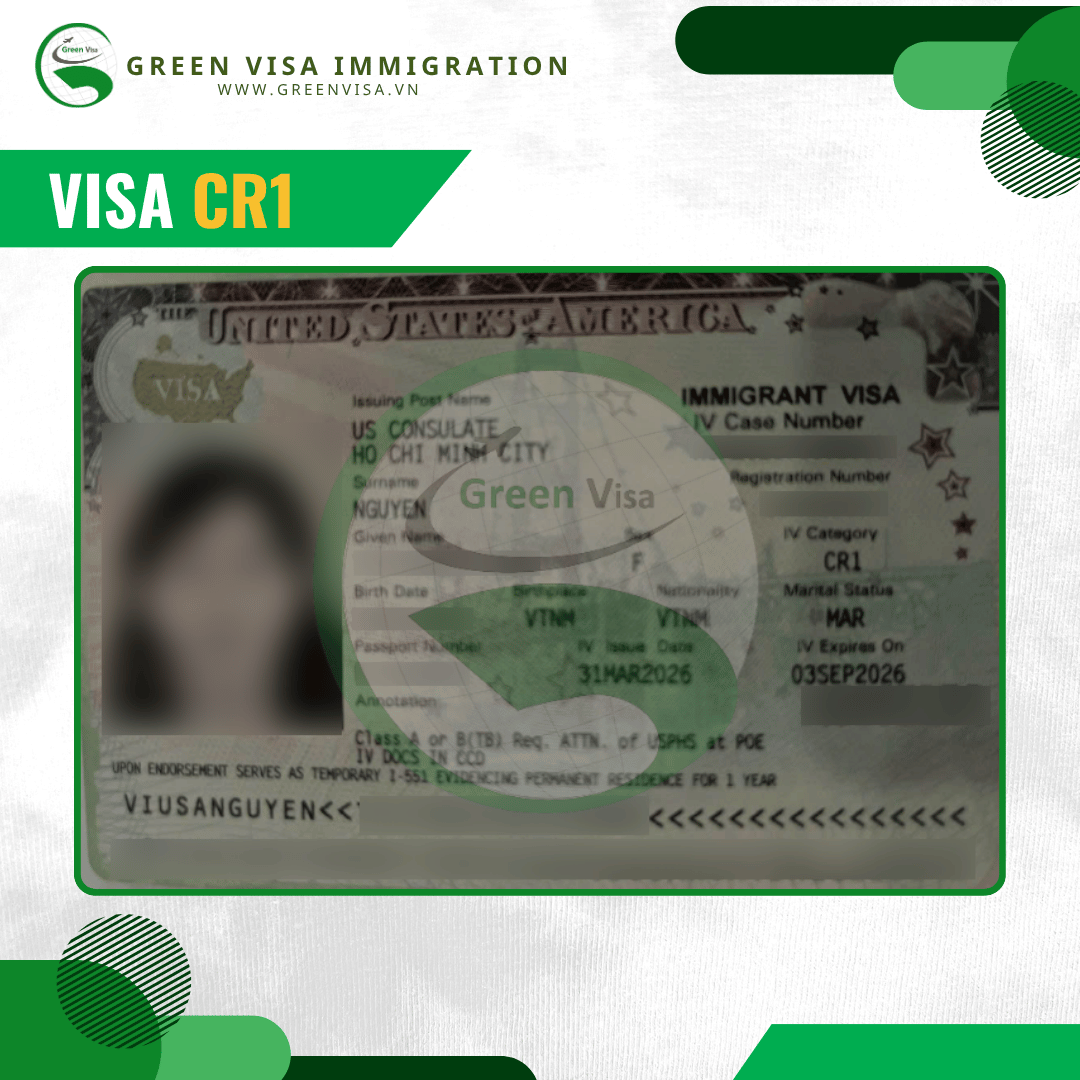 Khách hàng đậu visa định cư Mỹ CR1/IR1