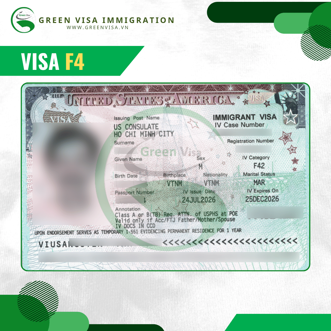 Visa đi Mỹ định cư diện thân nhân