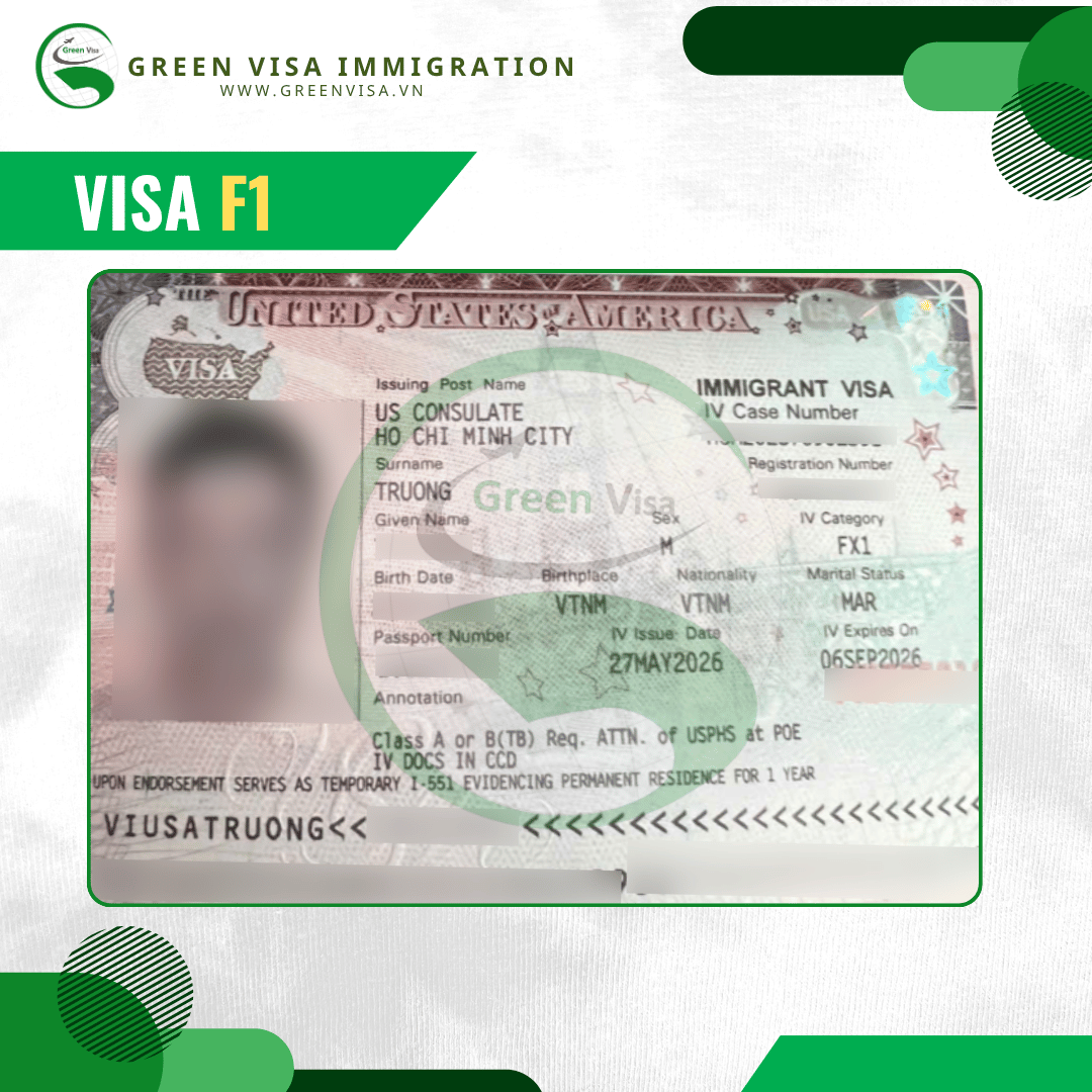 Khách hàng Green Visa nhận visa định cư Mỹ