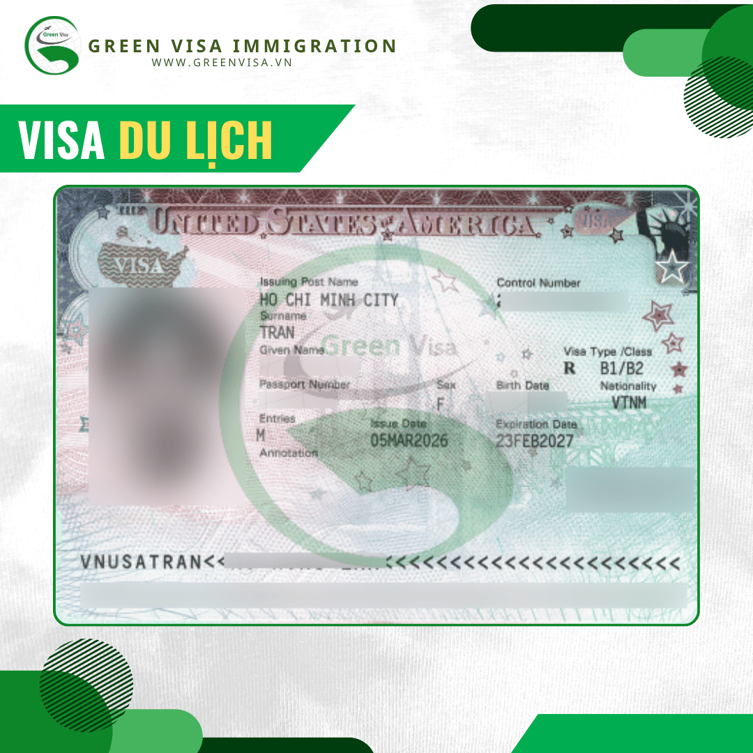 Khách hàng Green Visa nhận visa du lịch Mỹ