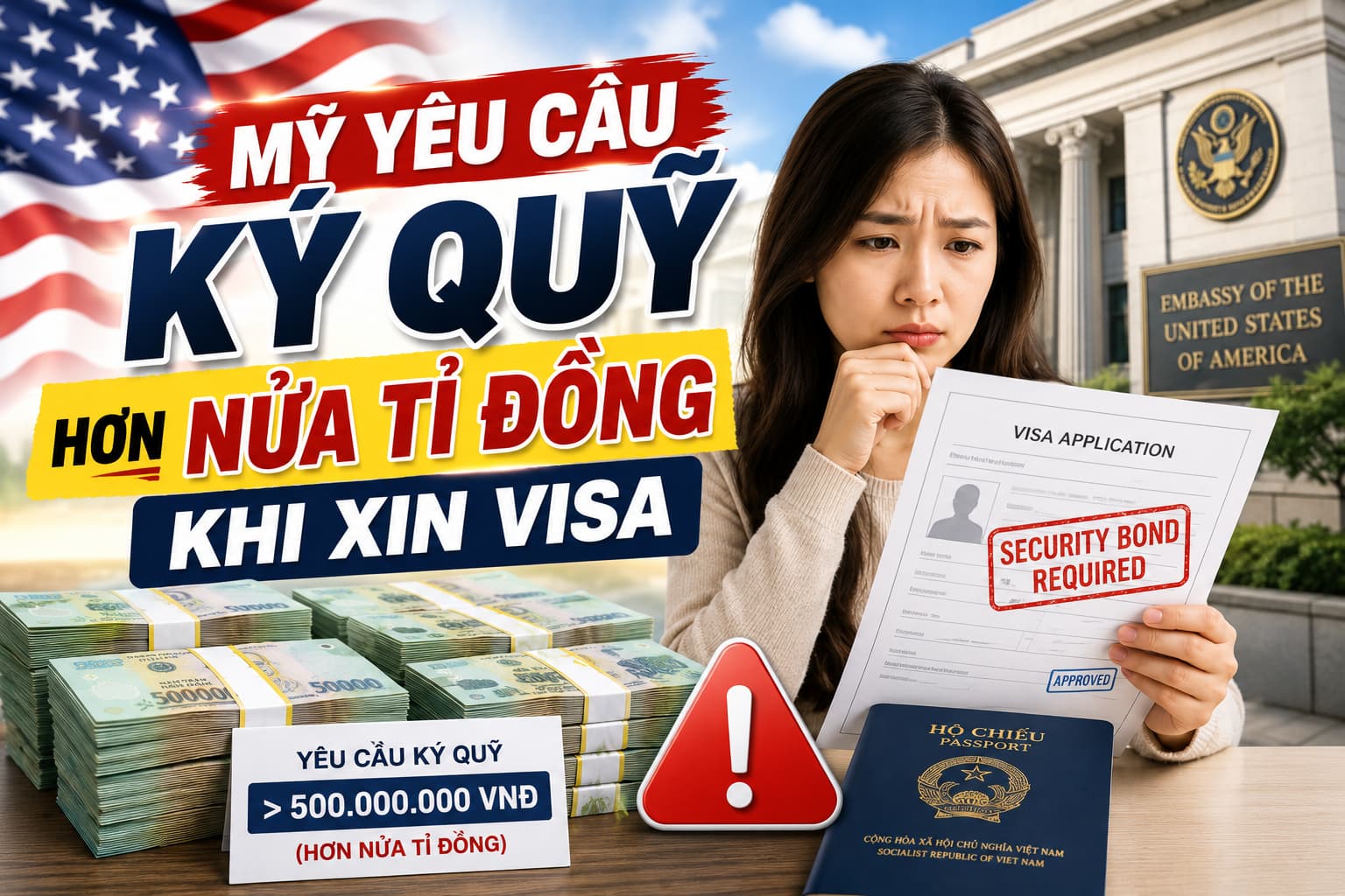 Mỹ yêu cầu ký quỹ khi xin Visa