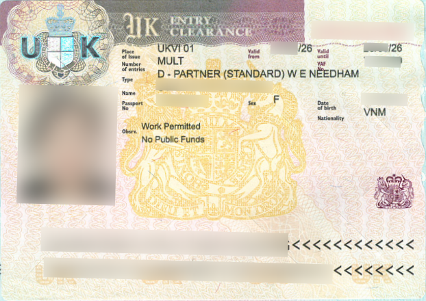 Visa vợ chồng Anh của khách hàng tại Green Visa 2026