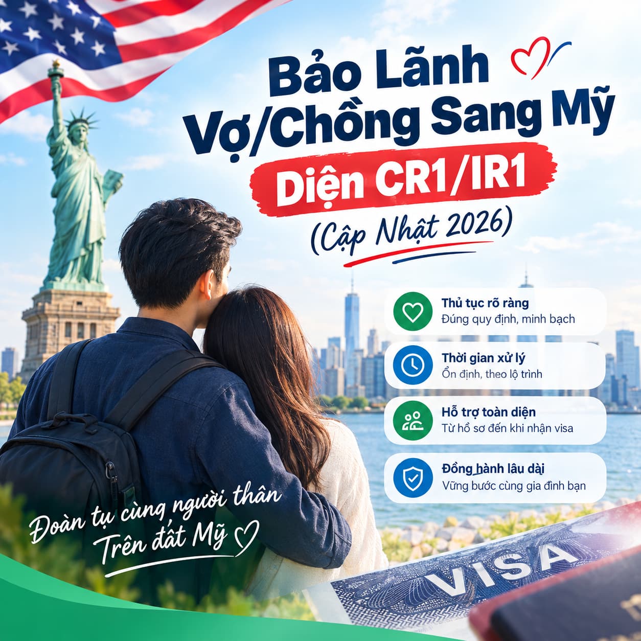 Bảo Lãnh Vợ Chồng Sang Mỹ IR1/CR1