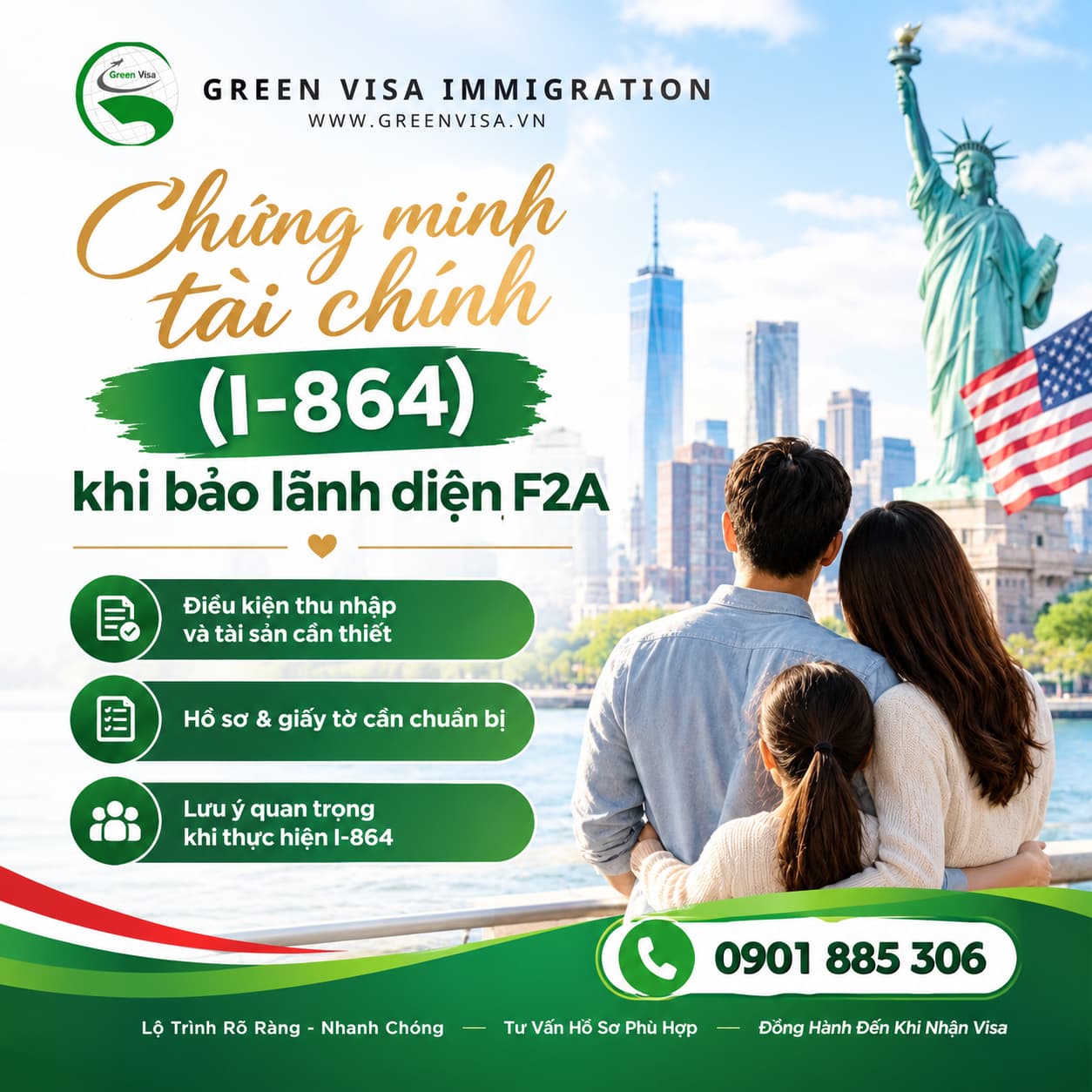 Hướng dẫn chứng minh tài chính I-864 diện F2A