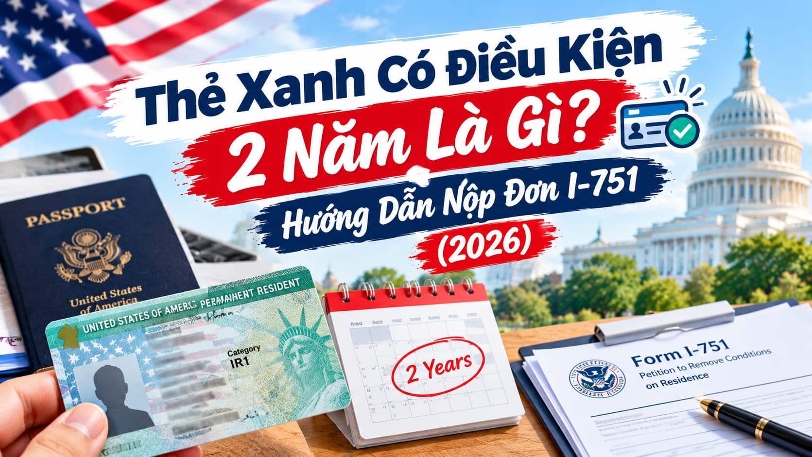 Thẻ Xanh Có Điều Kiện 2 Năm Là Gì? Hướng Dẫn Nộp Đơn I-751