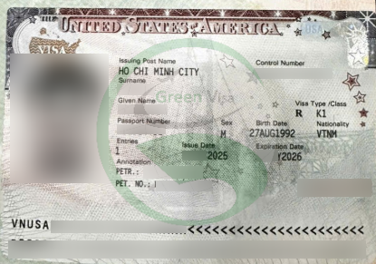 Visa K-1 khách hàng của Green Visa